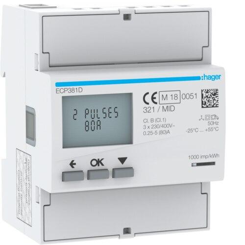 COMPTEUR D&rsquo;ENERGIE 4FILS HAGER