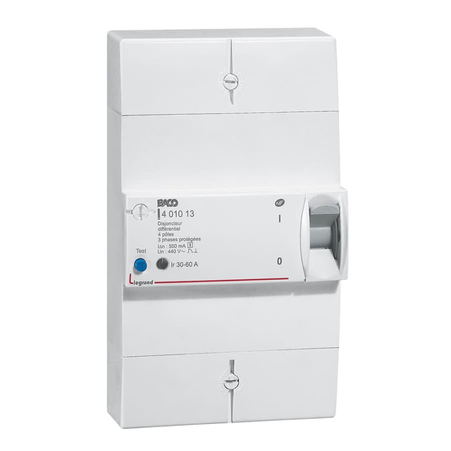 DISJONCTEUR 4P 30-60 500mA LEGRAND