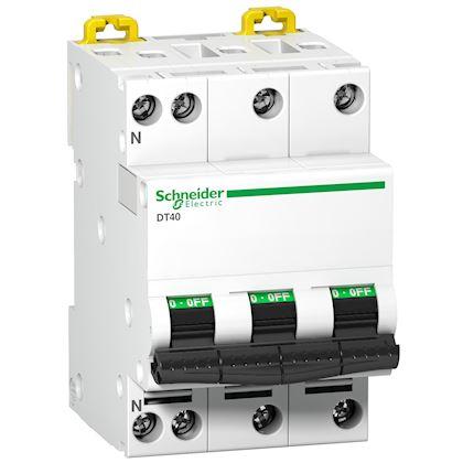 DISJONCTEUR 3P+N 20A DT40 SCHNEIDER
