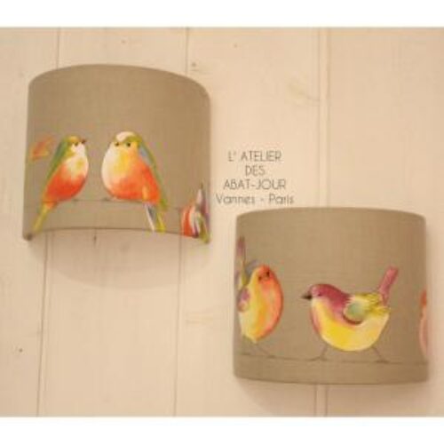 APPLIQUE DEMI LUNE VERRE OISEAU MUTLUSAN