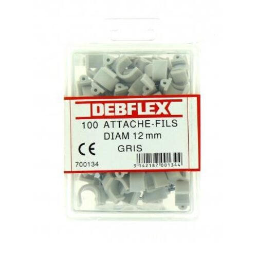 ATTACHE FILS GRIS DE 12 DEBFLEX