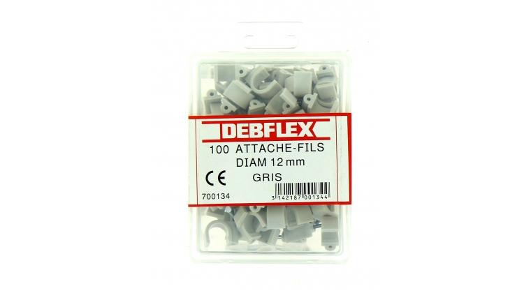 ATTACHE FILS GRIS DE 12 DEBFLEX