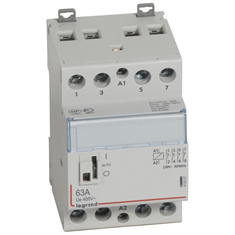 CONTACTEUR MODUL SUR RAIL 4P 63A