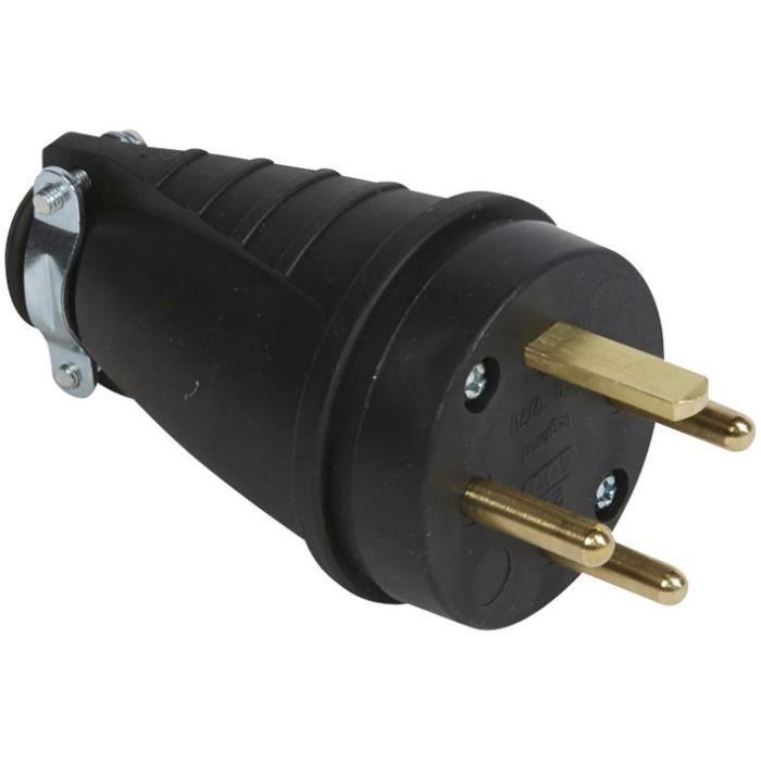 FICHE MALE 16A 3P+T-380V