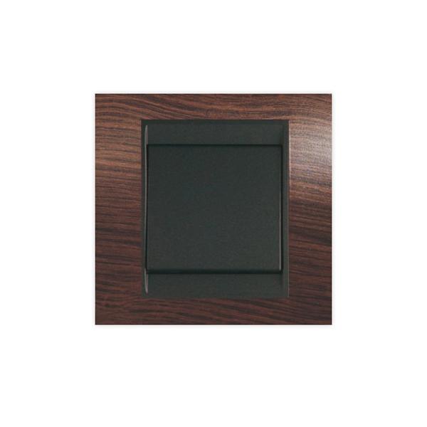 PLAQUE 3 GANG LE ROCHER MARRON