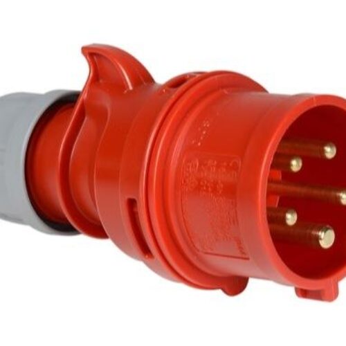 FICHE MALE 16A 3P+N+T-380V
