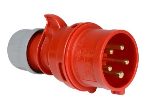 FICHE MALE 16A 3P+N+T-380V