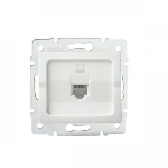 PRISE RESEAU CAT6 ENC MORDIO BLANC