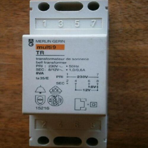 TRANSFORMATEUR DE SONNERIE 8/12V MERLIN