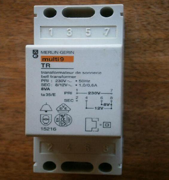 TRANSFORMATEUR DE SONNERIE 8/12V MERLIN